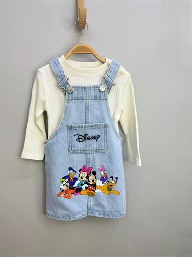 Mojo Kız Çocuk Disnep Baskılı Kot Jile 3449 Kot Mavi