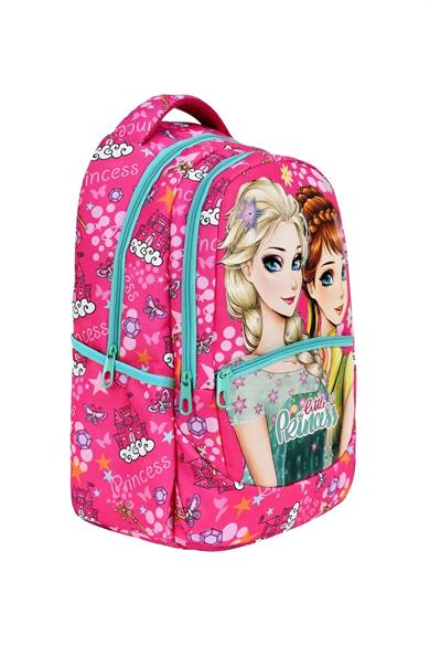 Mojo Kız Çocuk Frozen Desenli Beslenme Ve Sırt Çantası 2513 Fuşya