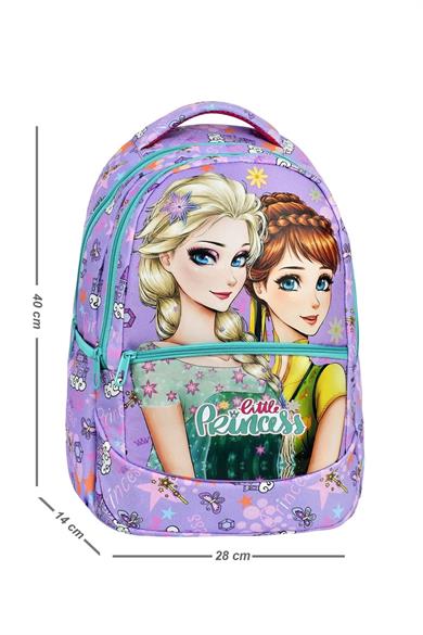 Mojo Kız Çocuk Frozen Desenli Beslenme Ve Sırt Çantası 2513 Lila