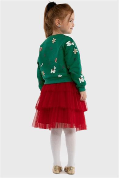 Mojo Kız Çocuk Ho Ho Ho Pullu Nakışlı Takım 23781 Yeşil