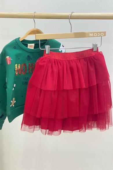 Mojo Kız Çocuk Ho Ho Ho Pullu Nakışlı Takım 23781 Yeşil