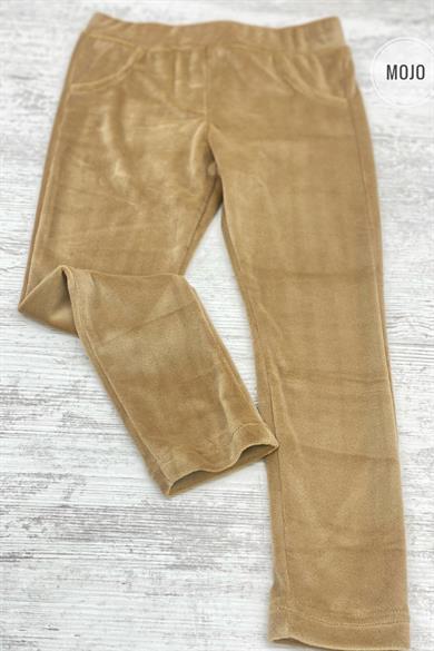 Mojo Kız Çocuk Kadife Tayt 3623 Camel