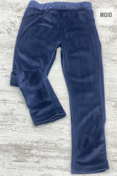 Mojo Kız Çocuk Kadife Tayt 3623 Lacivert