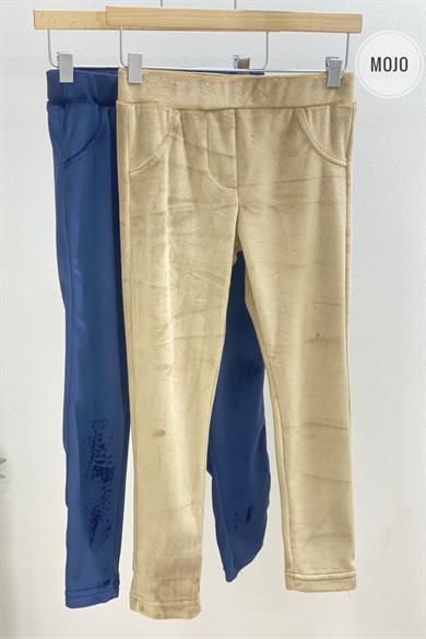 Mojo Kız Çocuk Kadife Tayt 3623 Lacivert