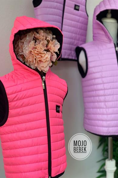 Mojo Kız Çocuk Kapitone Şişme Yelek 105544 Fuşya