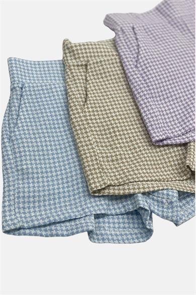 Mojo Kız Çocuk Kazayağı Keten Şort 3852 Mavi