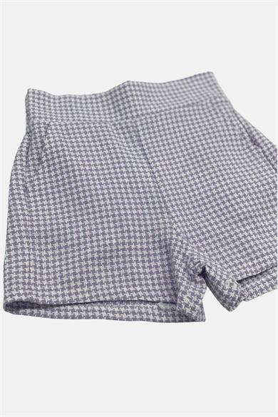 Mojo Kız Çocuk Kazayağı Keten Şort 3852 Mor