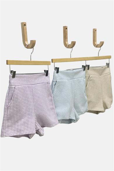 Mojo Kız Çocuk Kazayağı Keten Şort 3852 Mor