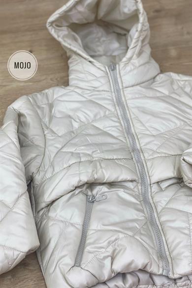 Mojo Kız Çocuk Kışlık Mont 35374 Krem