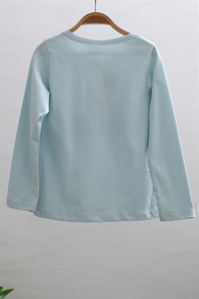 Mojo Kız Çocuk Nice Day Baskılı Uzun Kol T-shirt 623106 Mint