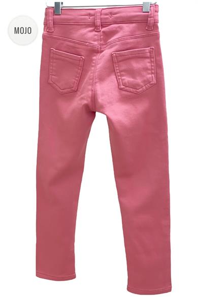Mojo Kız Çocuk Ultra Esnek Renkli Denim Pantolon 2348 Pembe