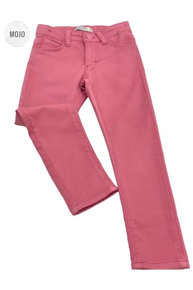Mojo Kız Çocuk Ultra Esnek Renkli Denim Pantolon 2348 Pembe