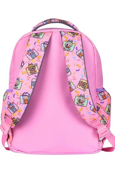 Mojo Ultra Lüx Suya Dayanıklı Sırt Destekli İlkokul Çanta Set Pembe