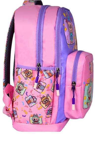 Mojo Ultra Lüx Suya Dayanıklı Sırt Destekli İlkokul Çanta Set Pembe