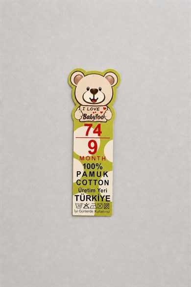 Mojo Unisex Bebek 0-9 Ay Uzun Kollu Çıtçıtlı Zıbın Mavi