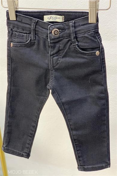 Mojo Unisex Bebek 1-4 Yaş Dar Paça Kot Pantolon 1920 Siyah