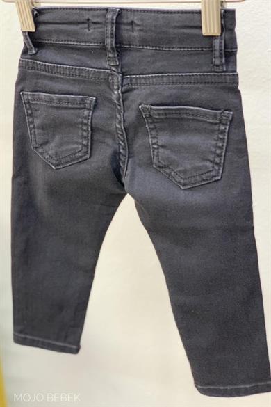 Mojo Unisex Bebek 1-4 Yaş Dar Paça Kot Pantolon 1920 Siyah