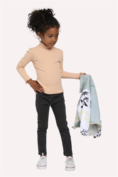 Mojo Unisex Bebek 1-4 Yaş Dar Paça Kot Pantolon 1920 Siyah