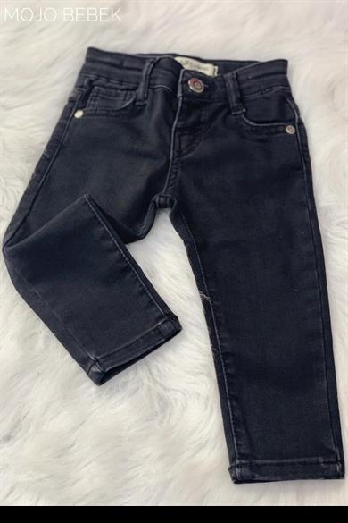 Mojo Unisex Bebek 1-4 Yaş Dar Paça Kot Pantolon 1920 Siyah