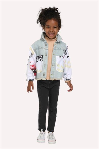 Mojo Unisex Bebek 1-4 Yaş Dar Paça Kot Pantolon 1920 Siyah