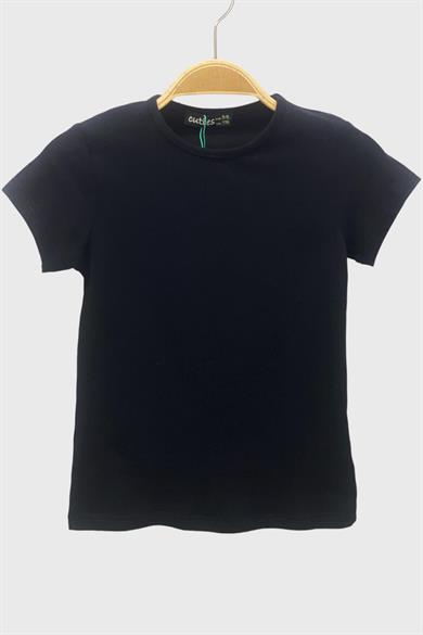 Mojo Unisex Çocuk Basic Kısa Kol T-shirt 320203 Siyah