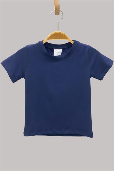 Mojo Unisex Çocuk  Basic Kısa Kol T-Shirt 5555 Lacivert