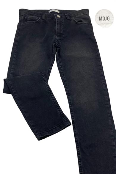 Mojo Unisex Çocuk Boru Paça Likralı Kot Pantolon 2276 Siyah