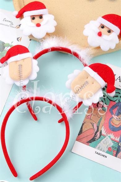 Mojo Unisex Çocuk Sallanan Noel Baba Figürlü Taç 18936 Kırmızı