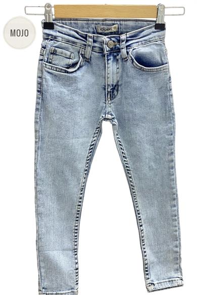 Mojo Unisex Slim Fit Dar Paça Kot Pantolon 2299 Kot Mavi