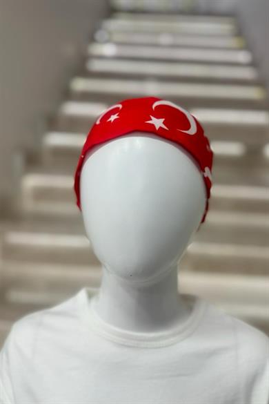 Mojo Unisex Türk Bayraklı Bandana 1915 Kırmızı