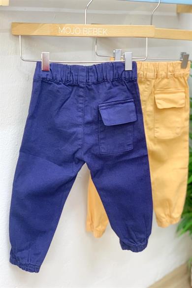 NK Kids Erkek Bebek 1-3 Yaş Lastikli Paça Pantolon 62714 Lacivert