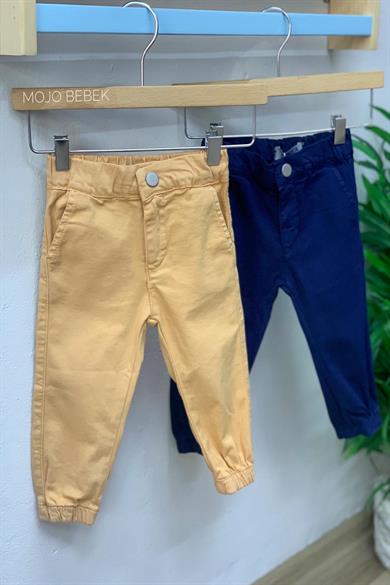 NK Kids Erkek Bebek 1-3 Yaş Lastikli Paça Pantolon 62714 Kahverengi