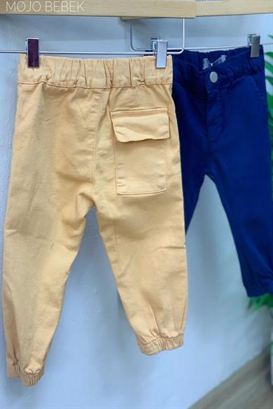 NK Kids Erkek Bebek 1-3 Yaş Lastikli Paça Pantolon 62714 Kahverengi