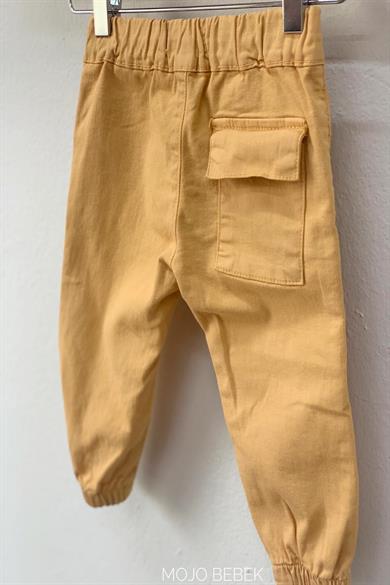 NK Kids Erkek Bebek 1-3 Yaş Lastikli Paça Pantolon 62714 Kahverengi