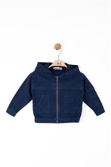 Nk Kids Erkek Bebek 1-4 Yaş Kapüşonlu Mevsimlik Ceket 46702 Lacivert