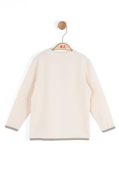 Nk Kids Erkek Çocuk 1-4 Yaş Baskılı Uzun Kol Badi Ekru