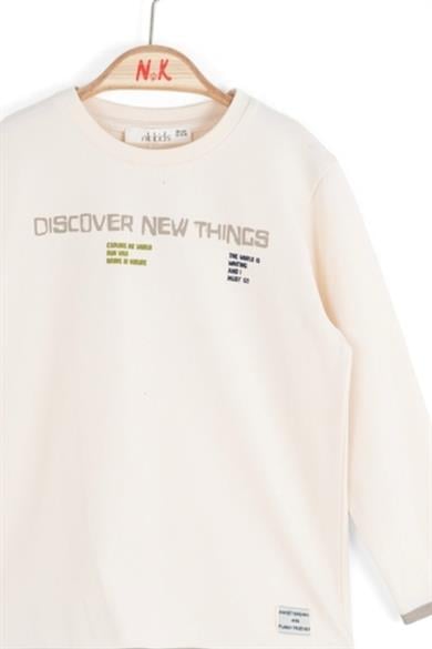 Nk Kids Erkek Çocuk 1-4 Yaş Baskılı Uzun Kol Badi Ekru
