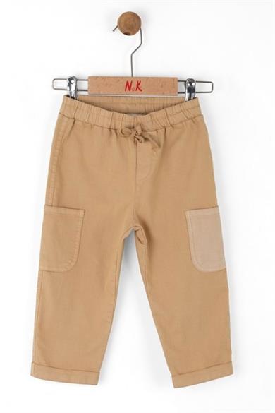 Nk Kids Erkek Çocuk 1-4 Yaş Duble Paça Keten Pantolon 68607 Camel