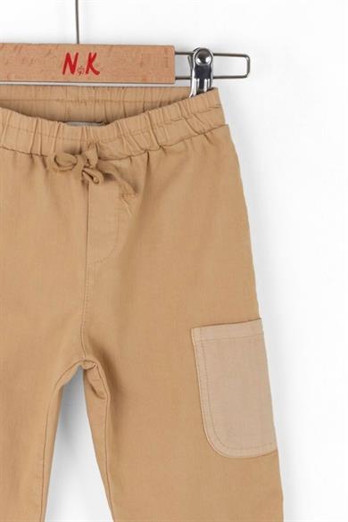 Nk Kids Erkek Çocuk 1-4 Yaş Duble Paça Keten Pantolon 68607 Camel