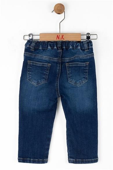Nk Kids Erkek Çocuk 1-4 Yaş Regular Fit Denim Pantolon 68705 Kot Mavi