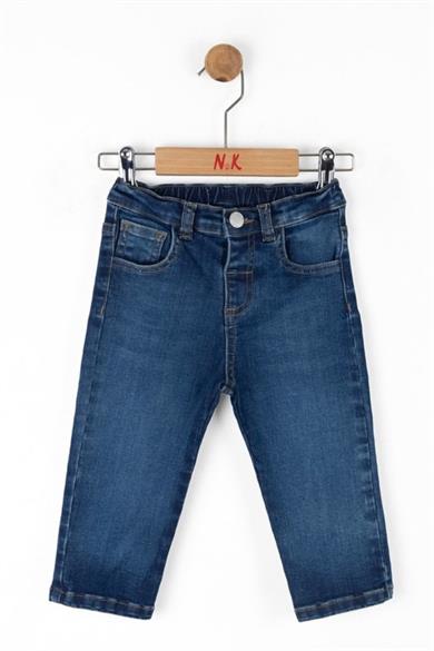 Nk Kids Erkek Çocuk 1-4 Yaş Regular Fit Denim Pantolon 68705 Kot Mavi