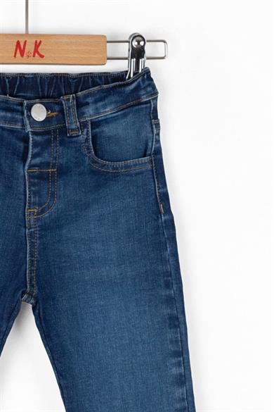Nk Kids Erkek Çocuk 1-4 Yaş Regular Fit Denim Pantolon 68705 Kot Mavi
