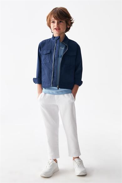 Nk Kids Erkek Çocuk 4-8 Yaş Hakim Yaka Mevsimlik Ceket 46700 Lacivert