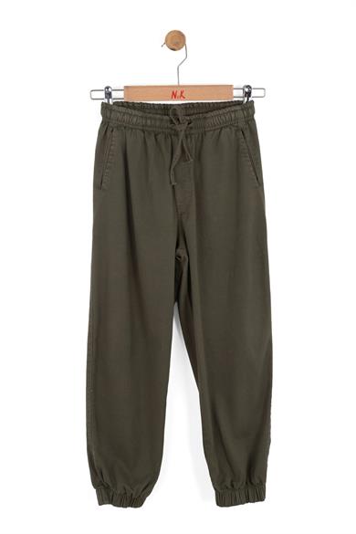 Nk Kids Erkek Çocuk 8-14 Yaş Beli Ve Paçası Lastikli Jogger Pantolon Haki
