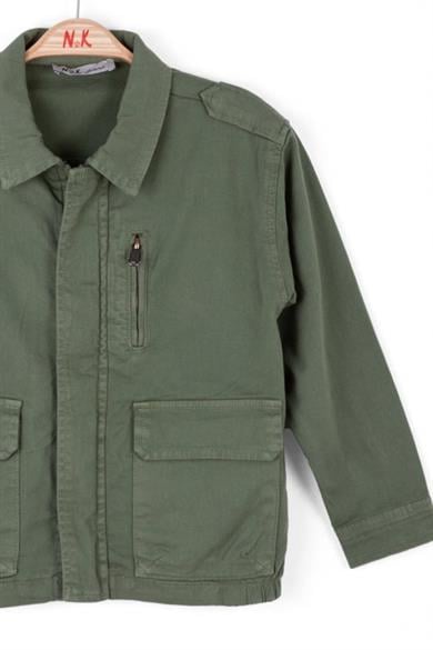 Nk Kids Erkek Çocuk 8-14 Yaş Cepli Mevsimlik Ceket 46703 Haki