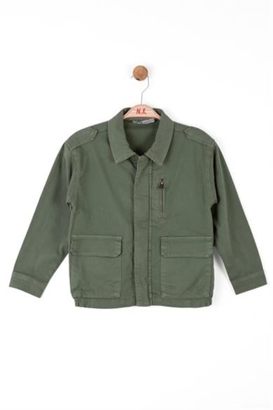 Nk Kids Erkek Çocuk 8-14 Yaş Cepli Mevsimlik Ceket 46703 Haki