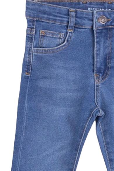 NK Kids Erkek Çocuk 8-14 Yaş Likralı Boru Paça Kot Pantolon 63705 Mavi