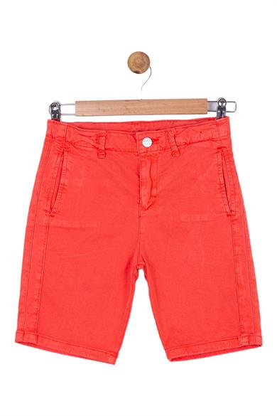 Nk Kids Erkek Çocuk 8-14 Yaş Likralı Yumuşak Denim Şort 64704 Mercan