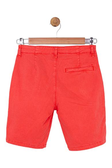 Nk Kids Erkek Çocuk 8-14 Yaş Likralı Yumuşak Denim Şort 64704 Mercan