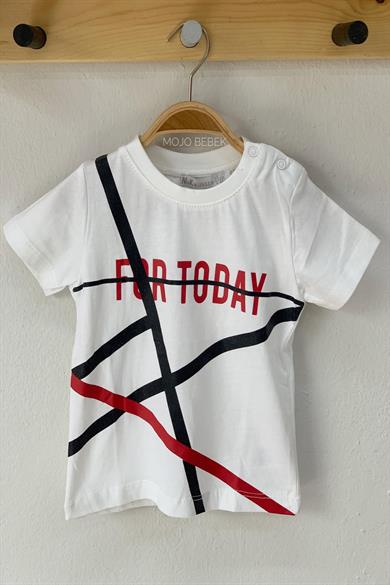 NK Kids Erkek Çocuk Çizgi Detaylı Kısa Kol T-shirt 42221